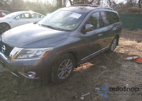 2015 Nissan Pathfinder Sl из США, поврежденный, VIN 5N1AR2MM7FC611990